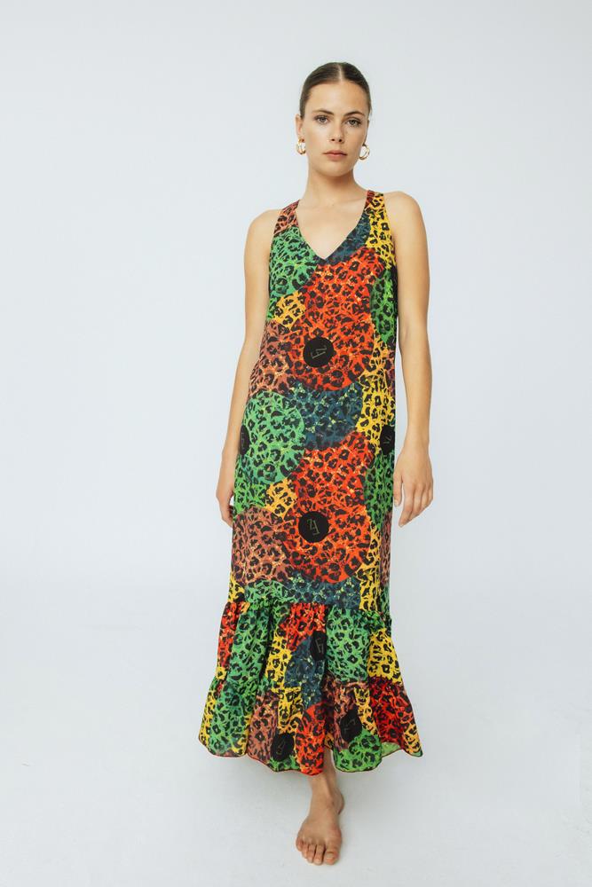 Vestido invitada animal print Isabel Animals Albero