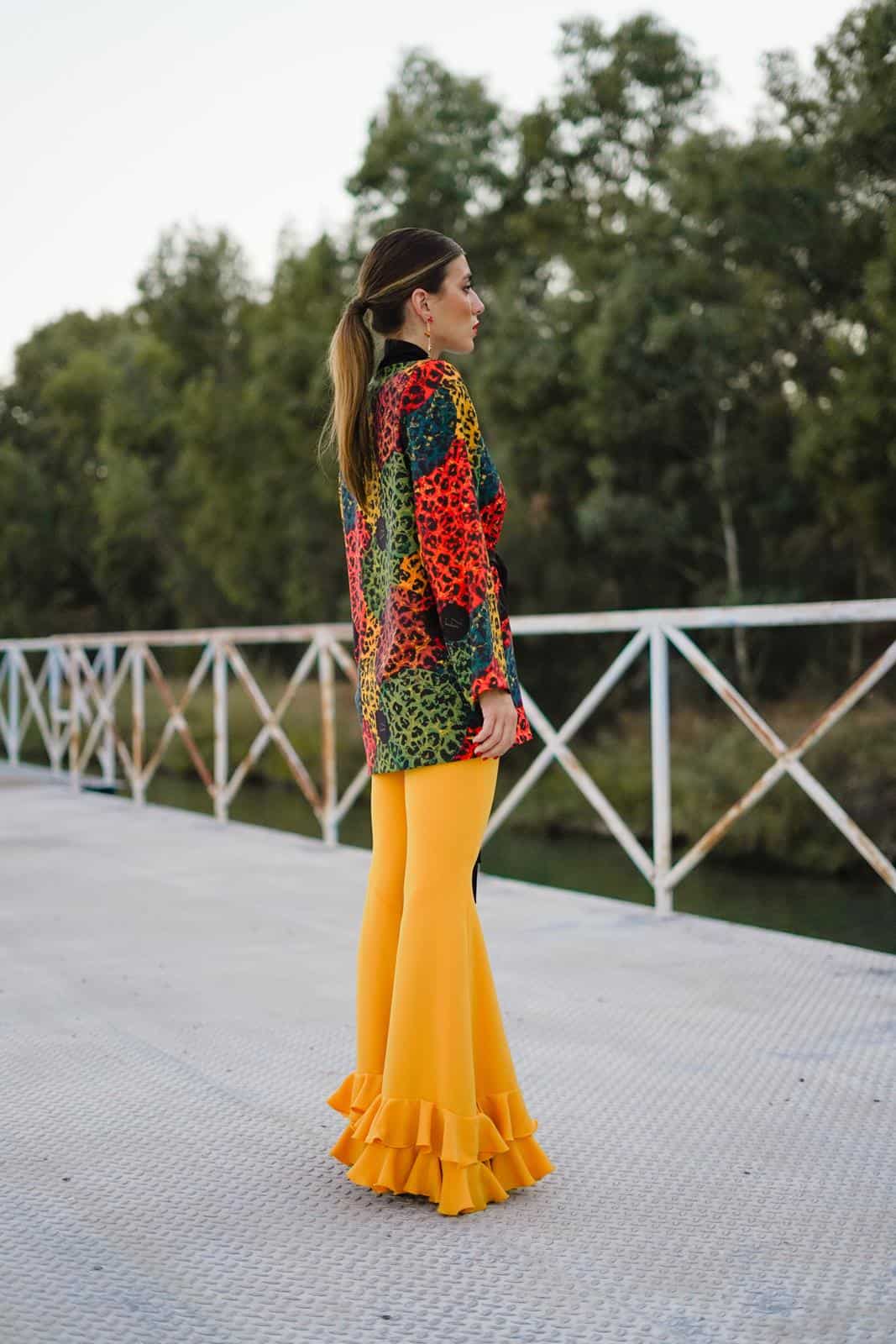 Chaqueta Invitada Crepé Estampado Animals Albero ESTRELLAS