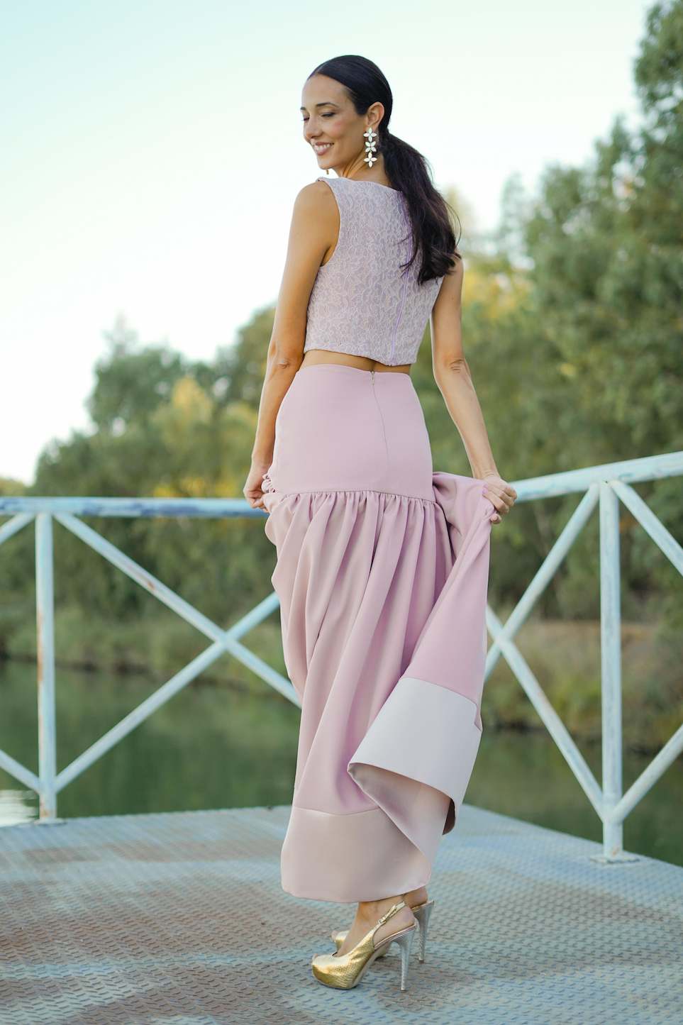Top encaje Modelo NUDE