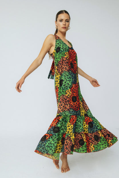 Vestido invitada animal print Isabel Animals Albero