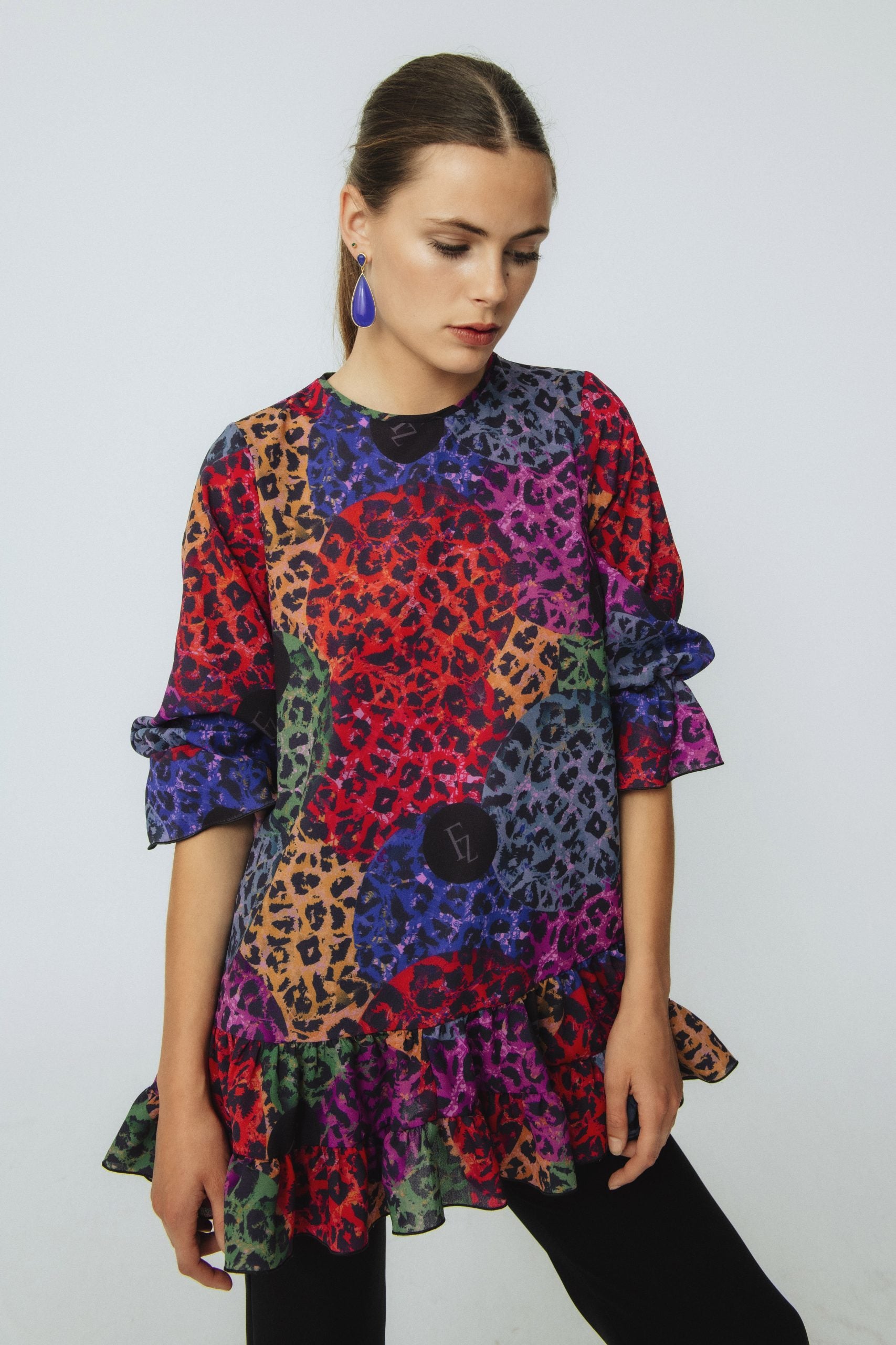 Blusa Lolita Small Animals Malva.