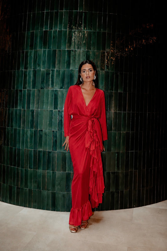 Falda Volare Roja 2 en 1