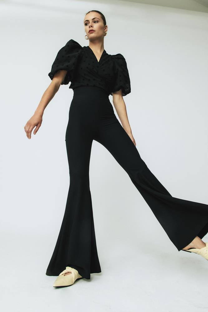 Blusa lunares Carmela Negro