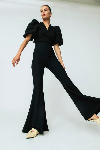Blusa lunares Carmela Negro