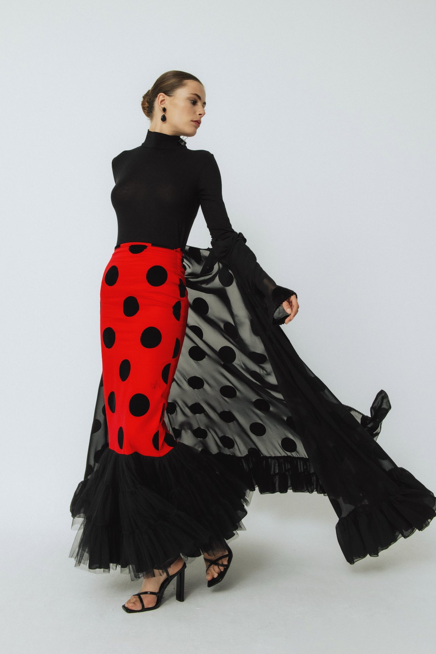 Falda Flamenca Carmelita Tall Rojo