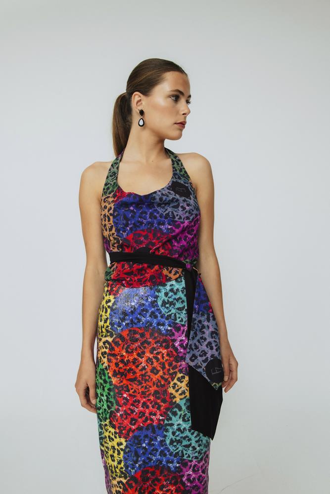 Blusa Invitada Ángela Animals Print Malva.
