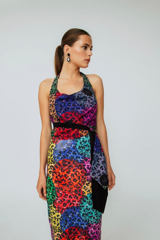Blusa Invitada Ángela Animals Print Malva.