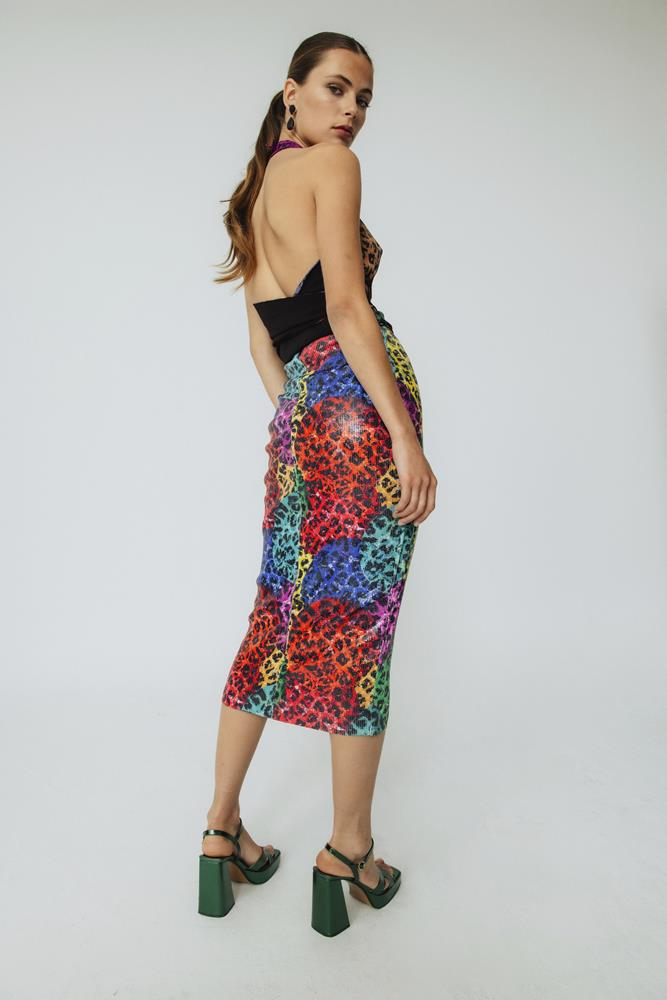 Blusa Invitada Ángela Animals Print Malva.