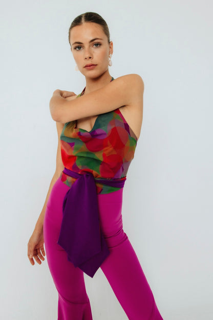 Blusa de Invitada Ángela Circulo Morado