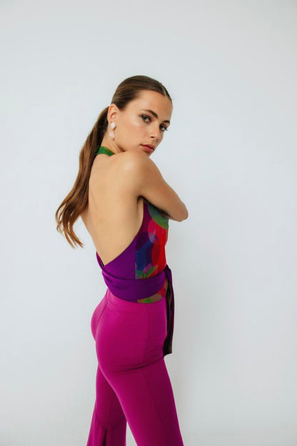 Blusa de Invitada Ángela Circulo Morado