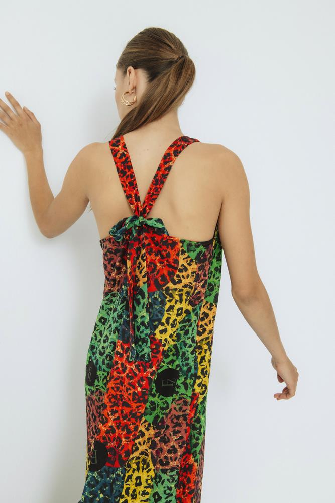 Vestido invitada animal print Isabel Animals Albero