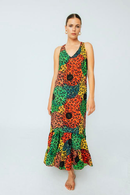 Vestido invitada animal print Isabel Animals Albero