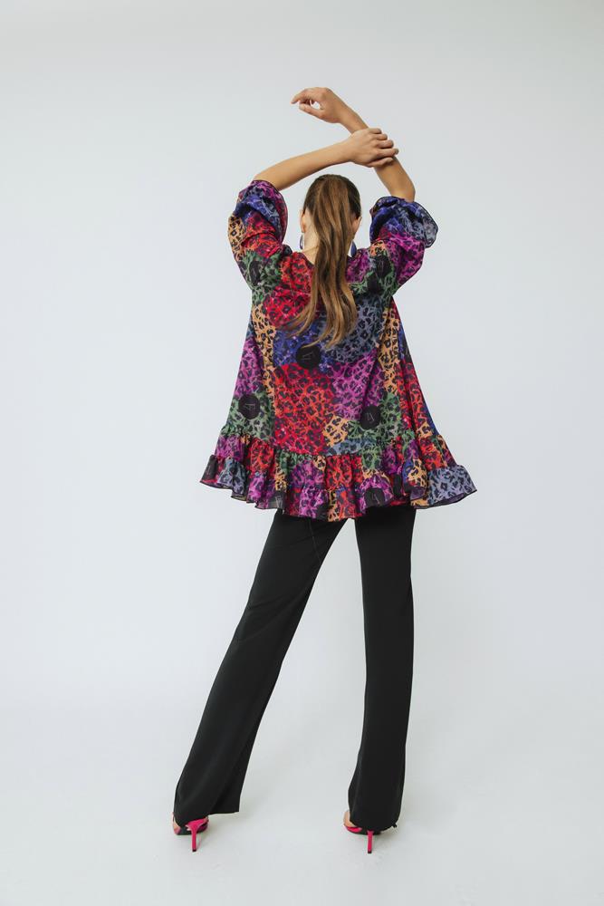 Blusa Lolita Small Animals Malva.