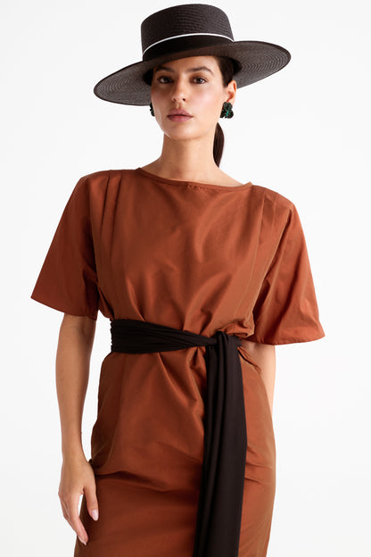 Vestido Gilda Marrón