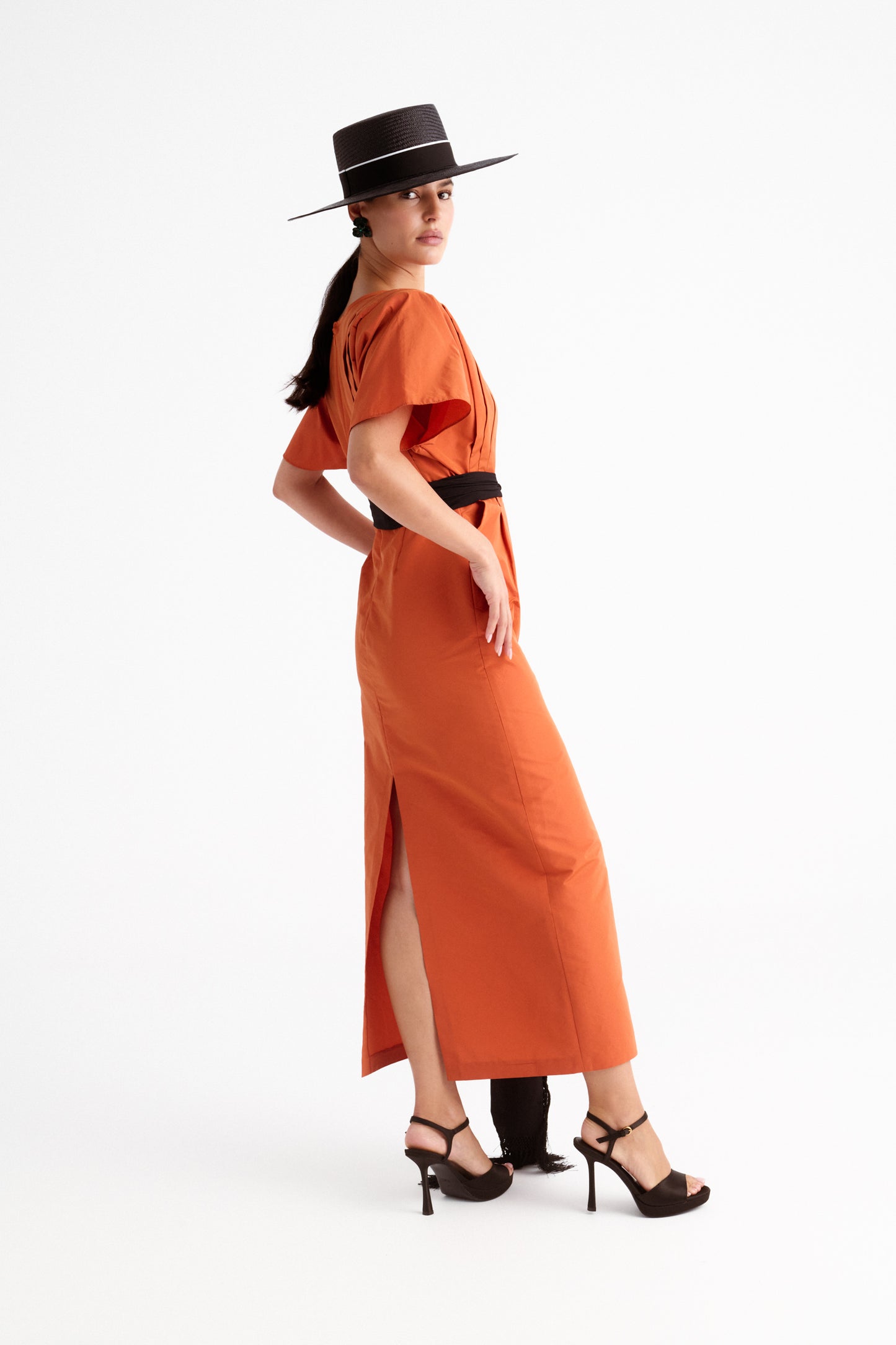 Vestido Gilda Terracota