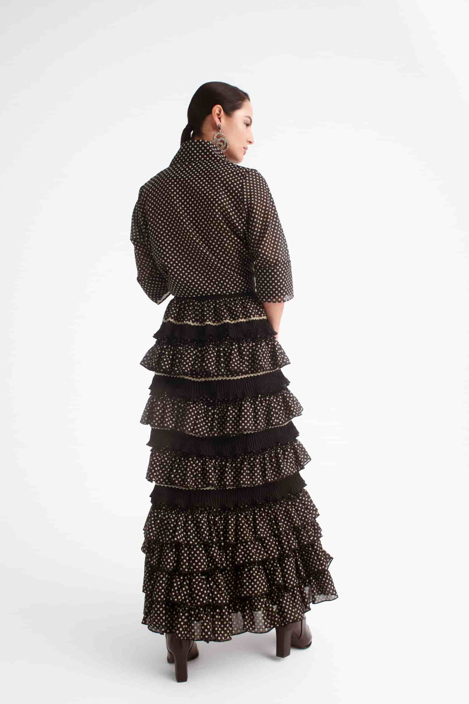 Blusa Pureza en voile de lunares