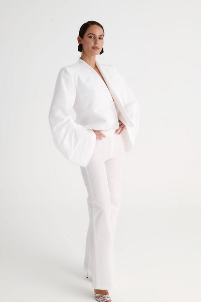 Pantalón invitada blanco recto
