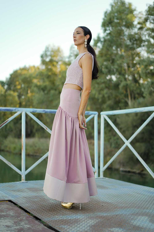 Falda larga invitada Modelo SENTIR-NUDE