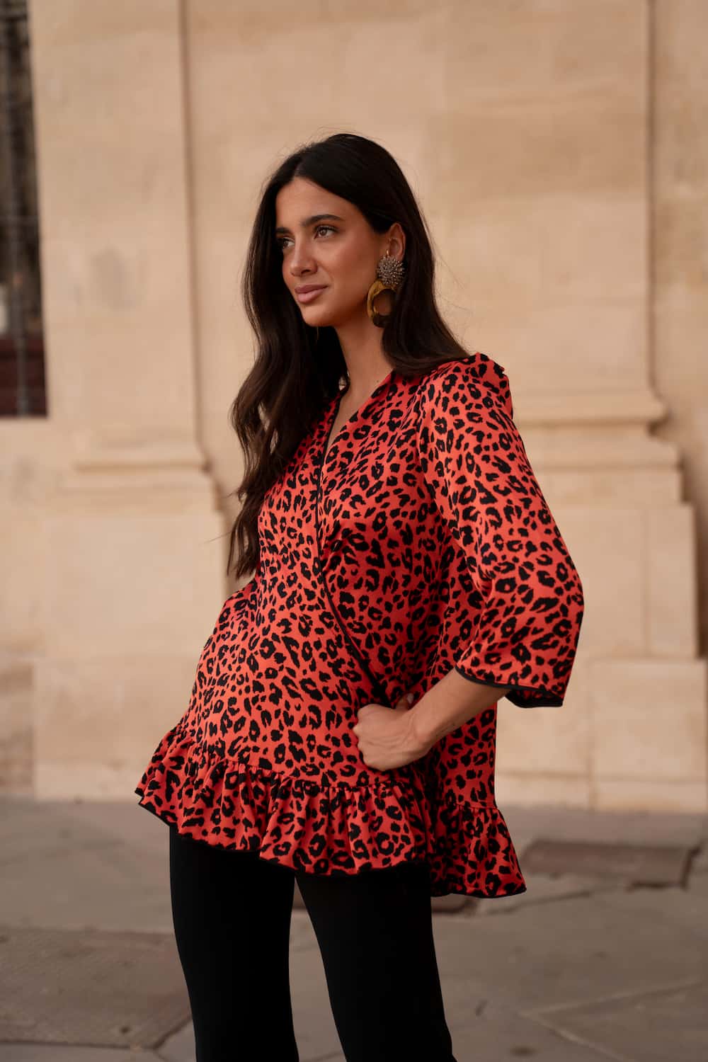 Chaqueta/blusa invitada animal print colección summer’25