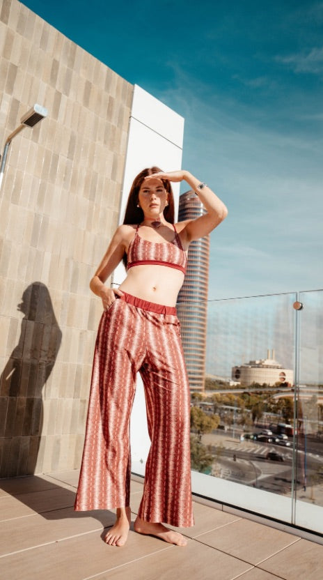 Pantalón serpiente rosa