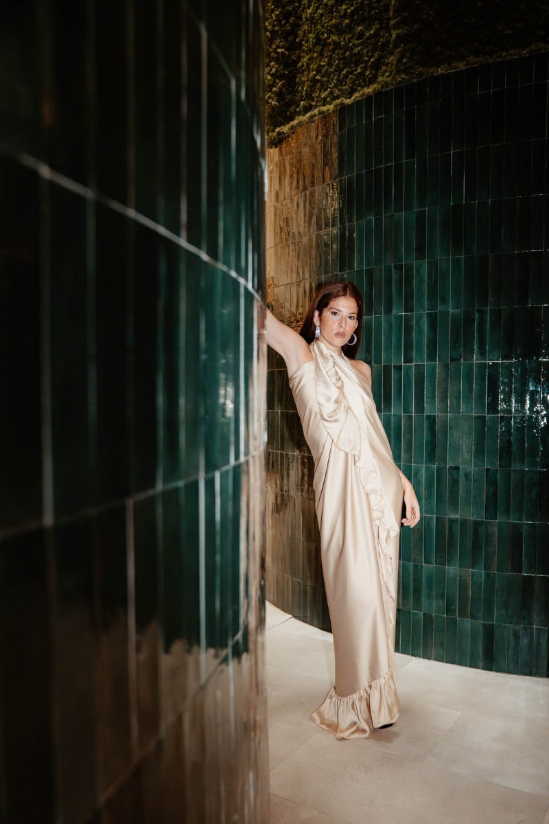 Vestido Volare Champagne 2 en 1
