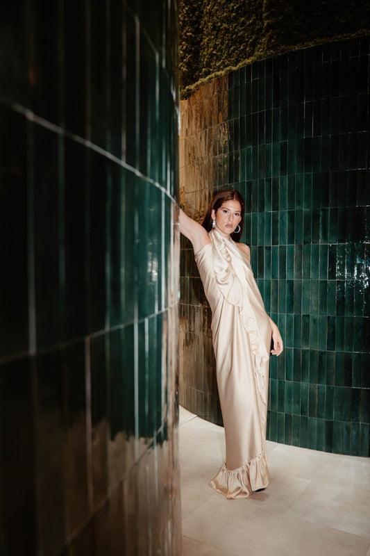Vestido Volare Champagne 2 en 1
