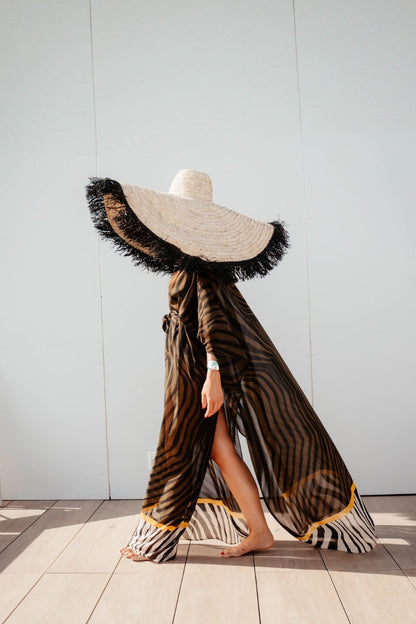 Vestido kaftán Safari