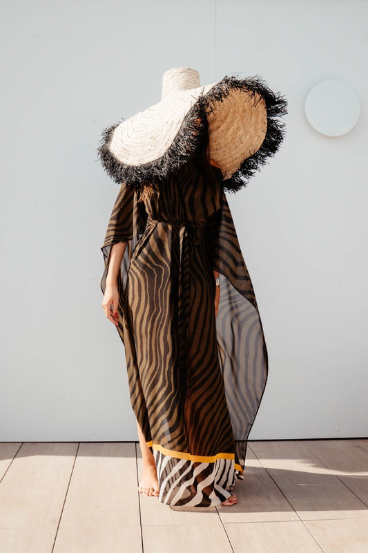 Vestido kaftán Safari