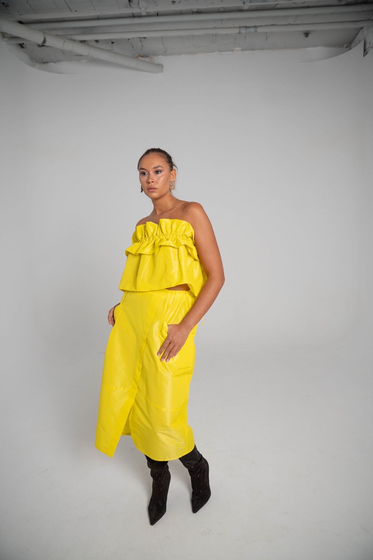 Top fruncido Amarillo