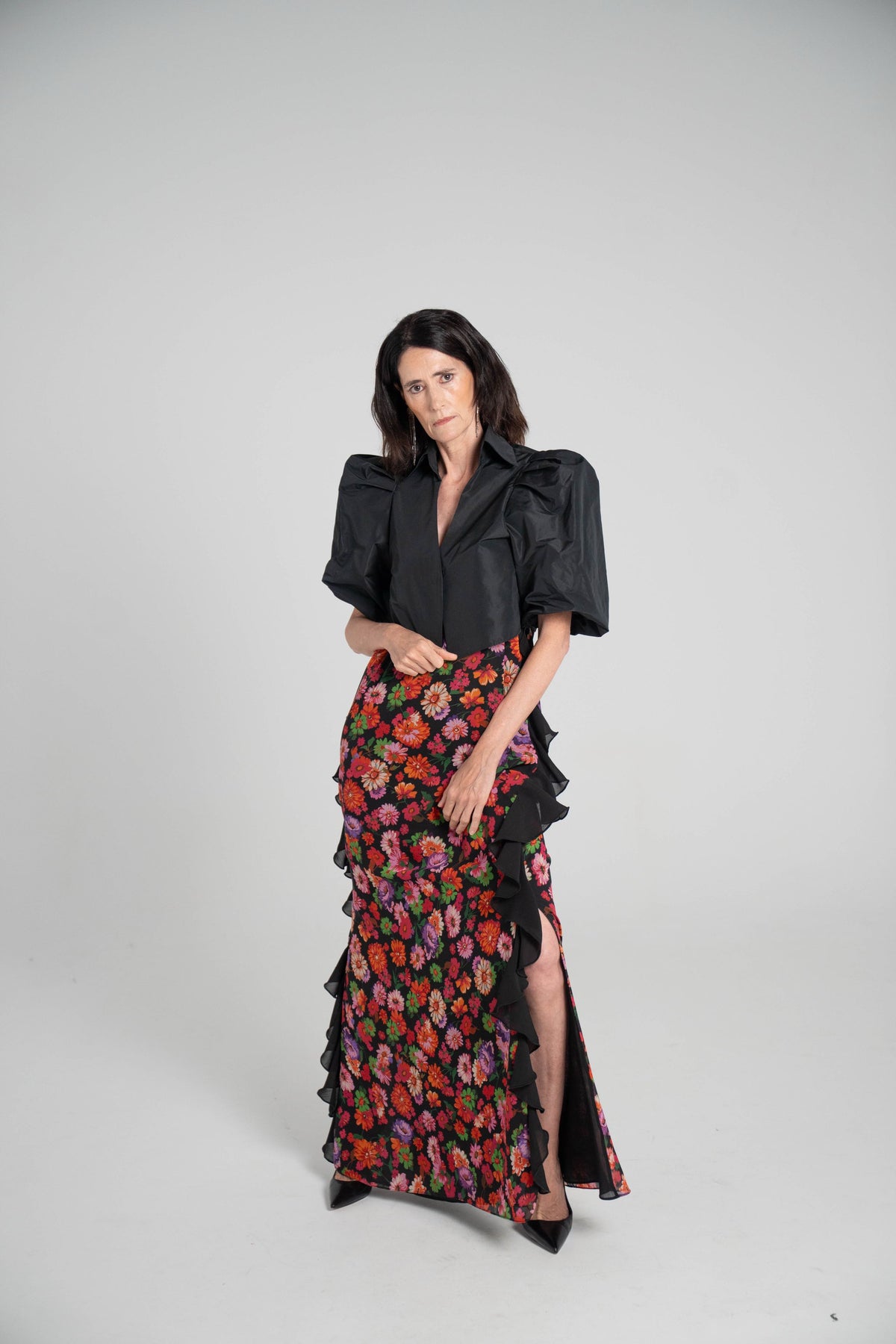 Chaqueta/ Blusa corta Negra