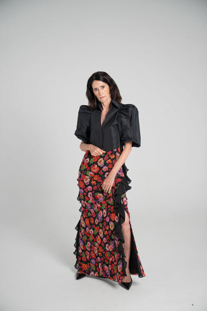 Chaqueta/ Blusa corta Negra
