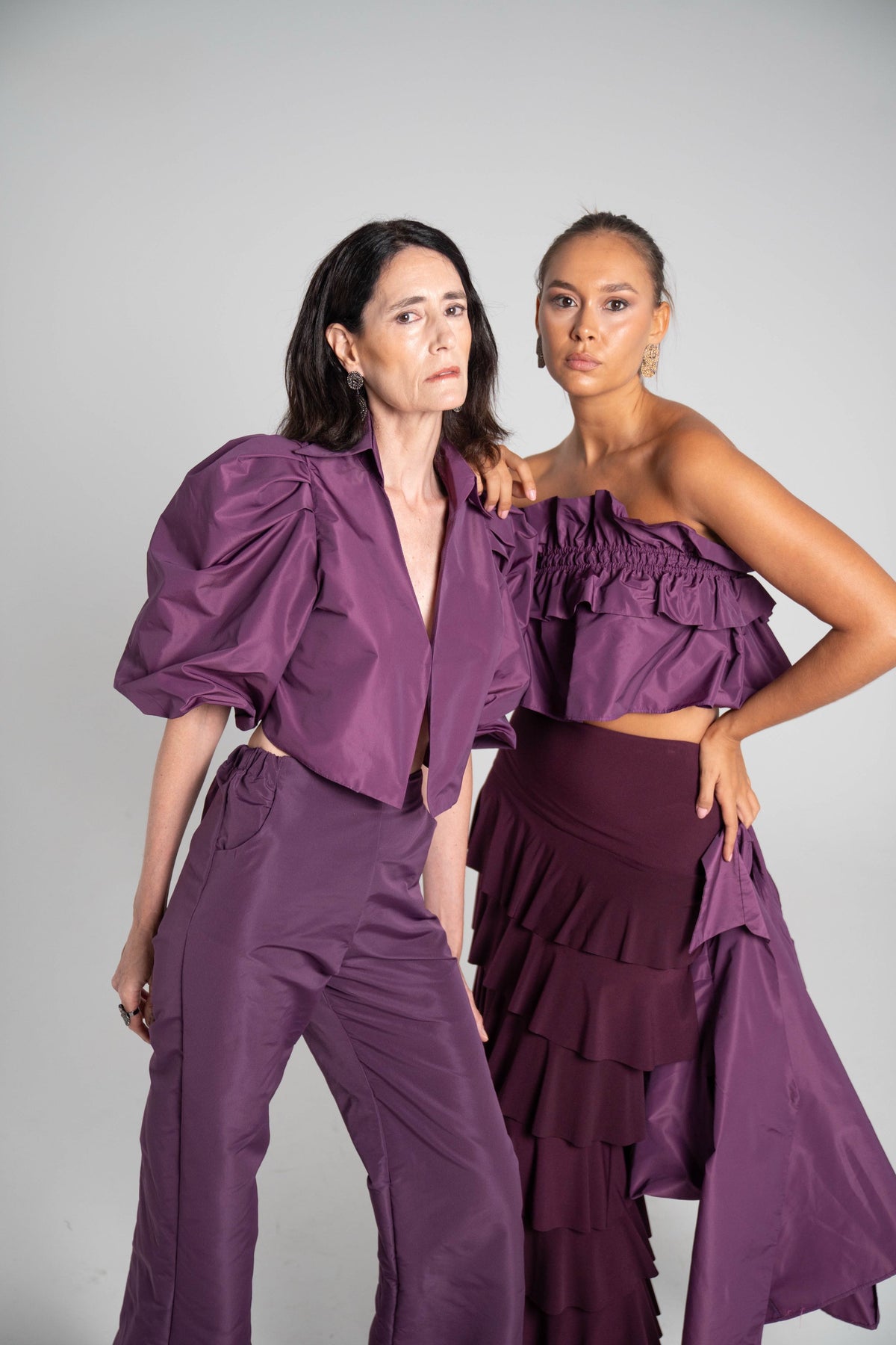 Chaqueta/ Blusa corta Morada