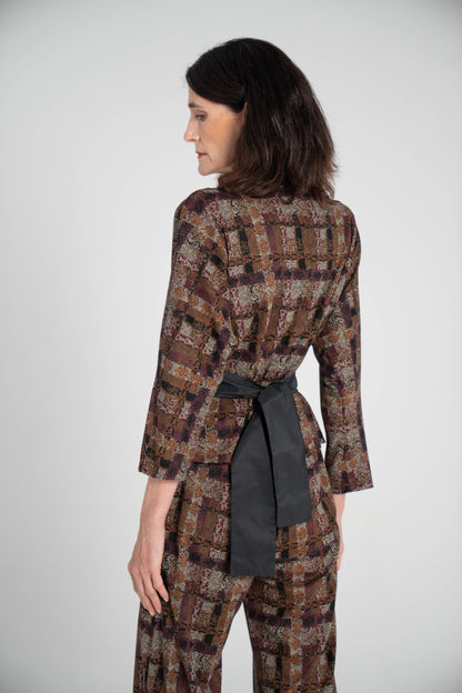 Chaqueta estampada Tierra