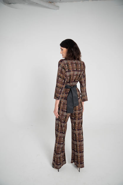 Pantalón estampado Tierra