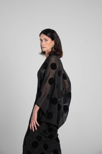 Vestido lunares Negro