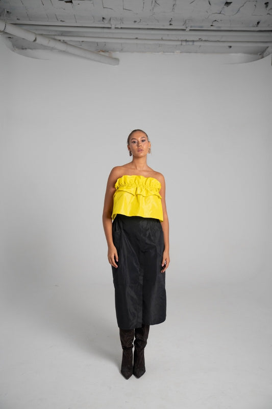 Falda midi Negra