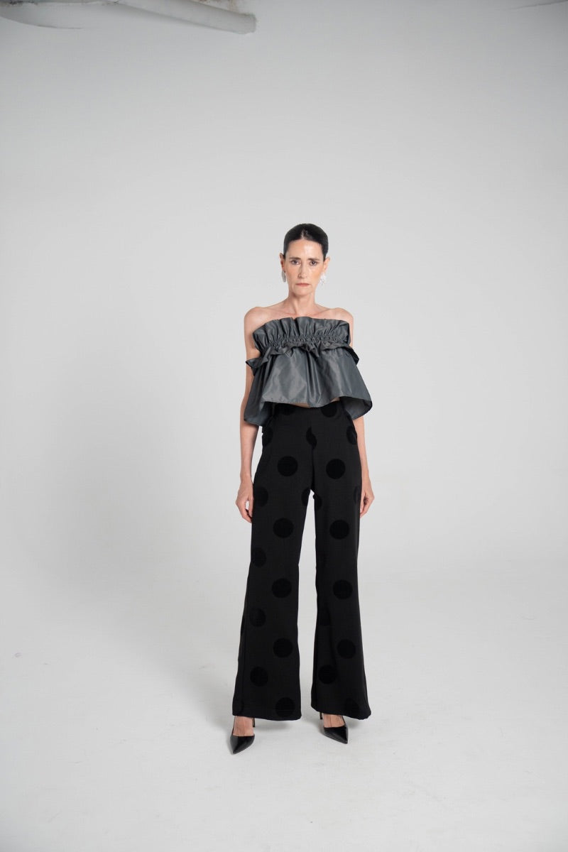Pantalón lunares Negro