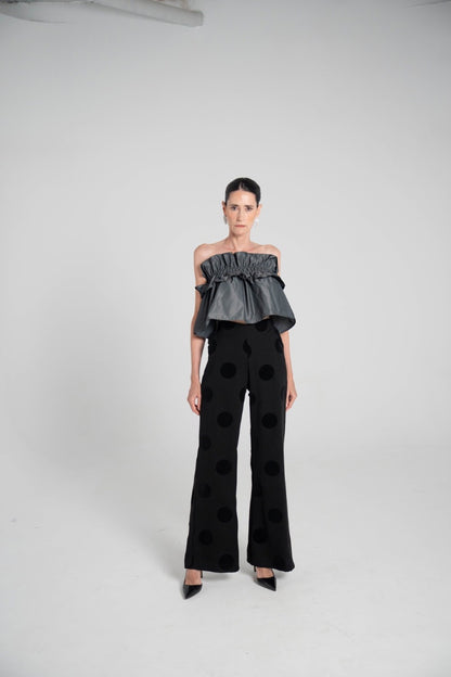 Pantalón lunares Negro