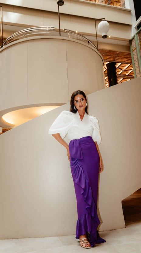 Falda Volare Morado 2 en 1