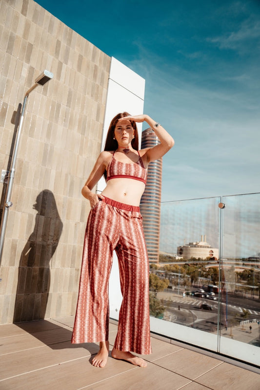 Pantalón serpiente rosa