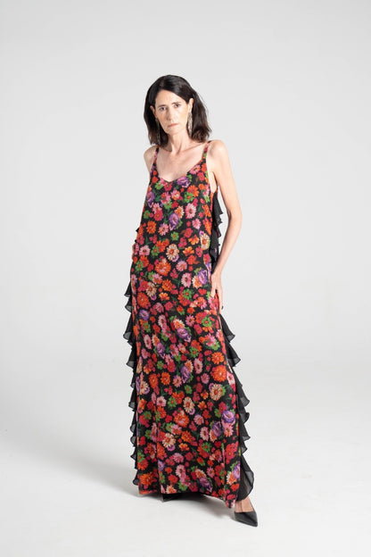 Vestido volantes floral