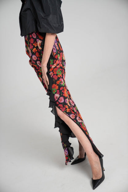Vestido volantes floral