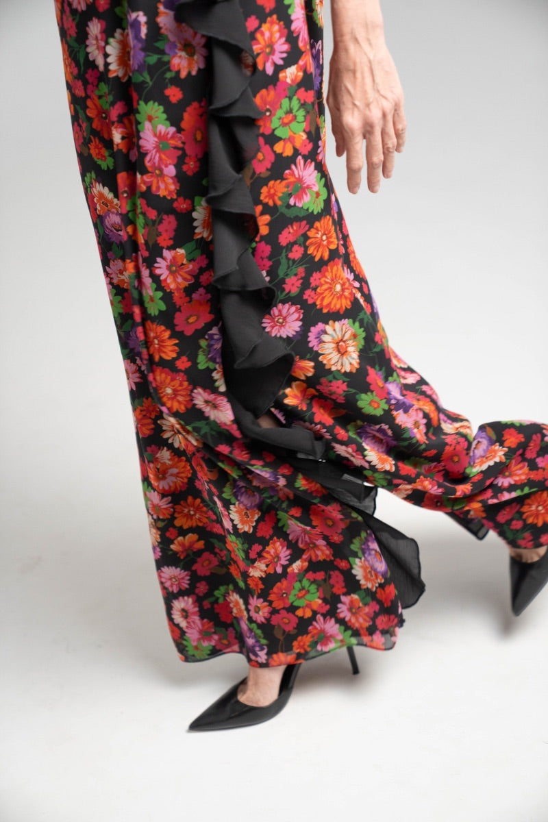 Vestido volantes floral