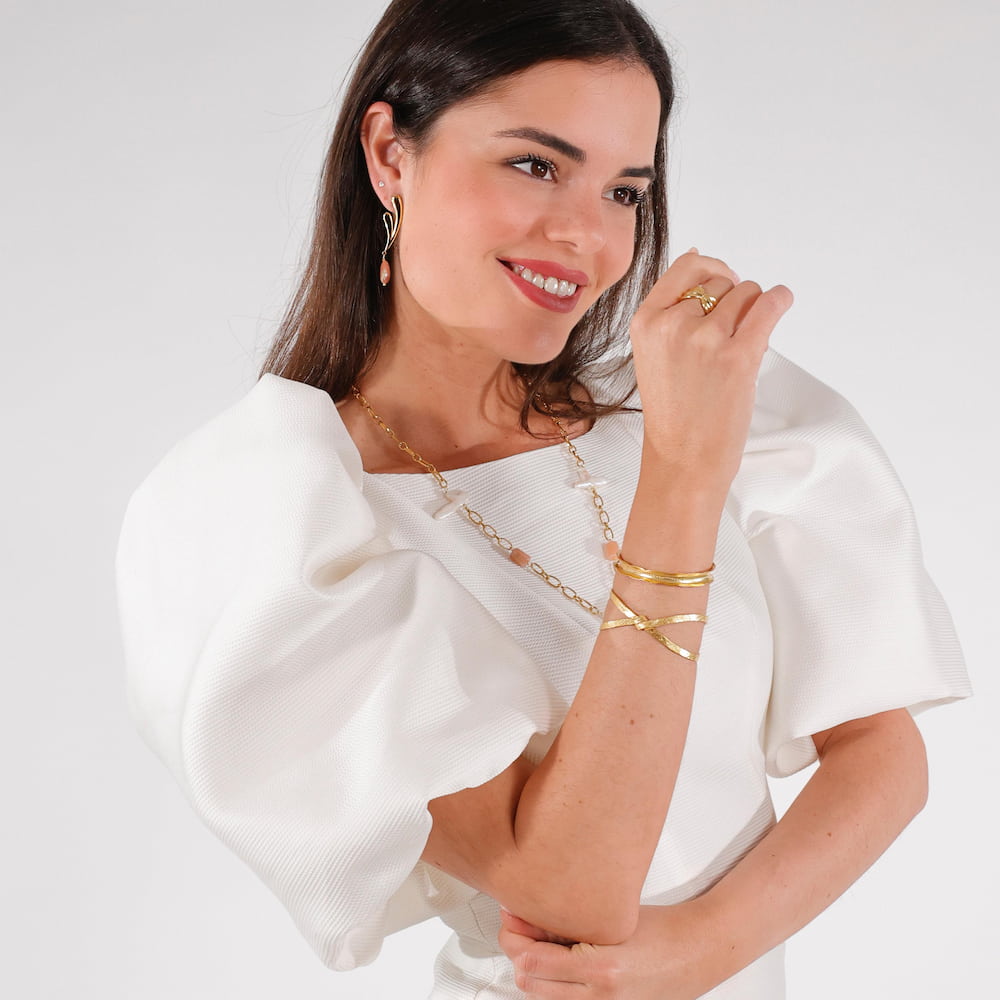 Vestido invitada blanco Margarita
