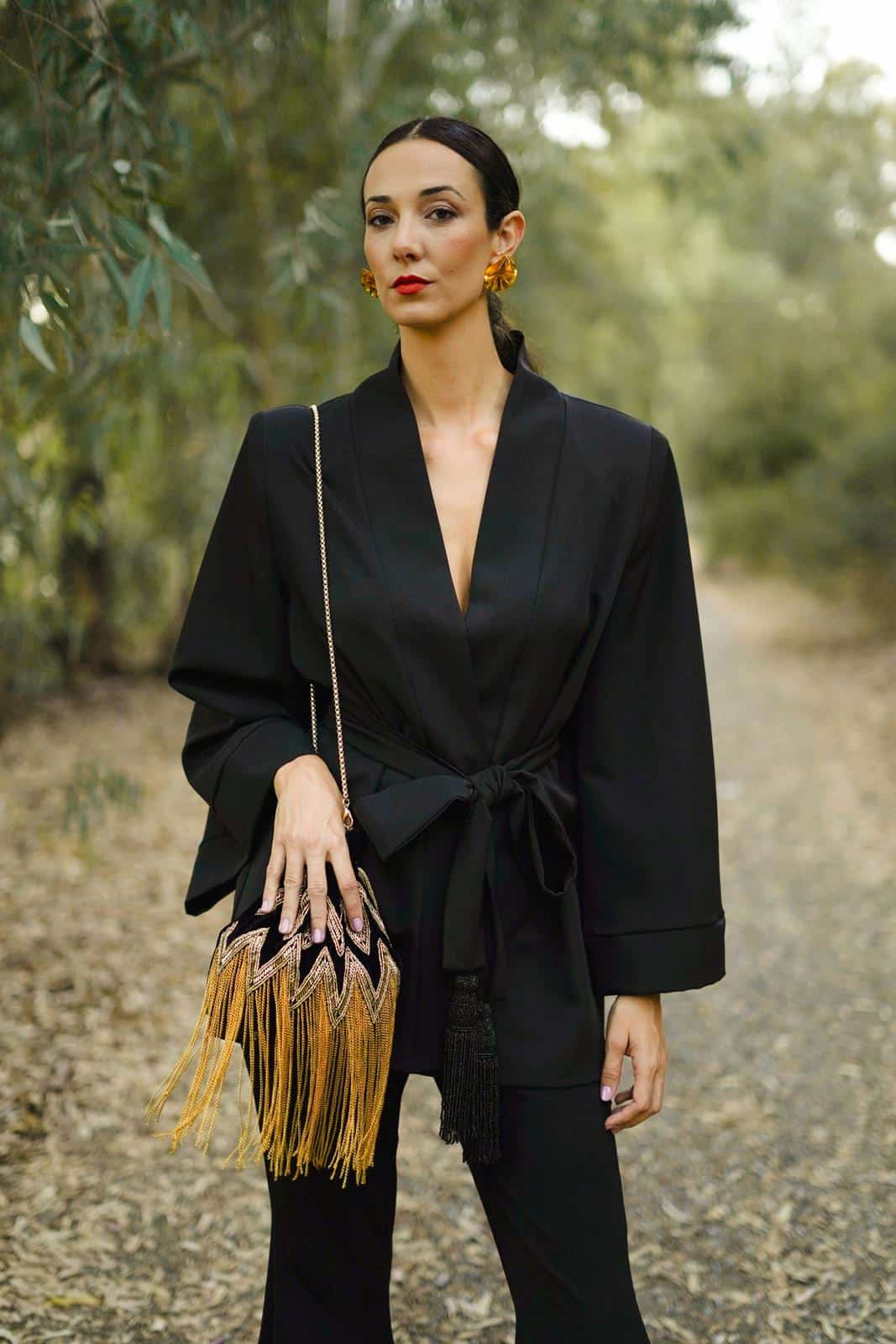 Chaqueta Invitada Crepé Negro COBIJO