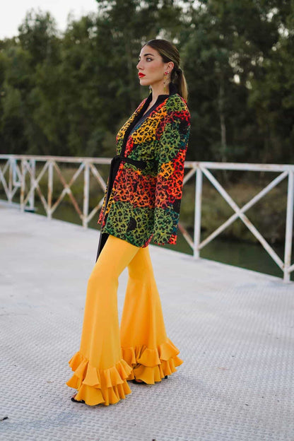 Chaqueta Invitada Crepé Estampado Animals Albero ESTRELLAS
