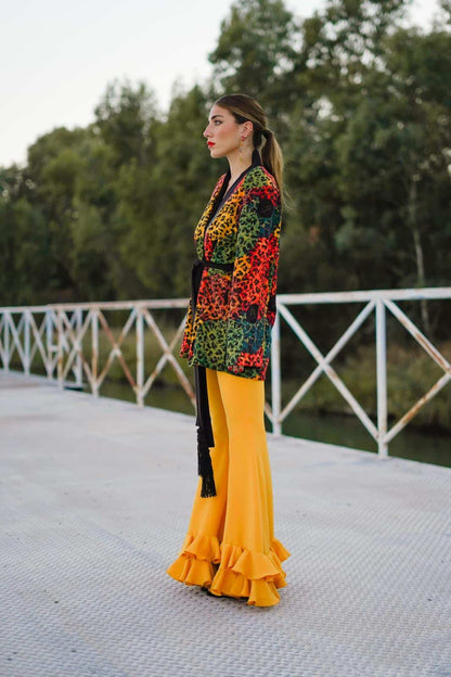 Chaqueta Invitada Crepé Estampado Animals Albero ESTRELLAS