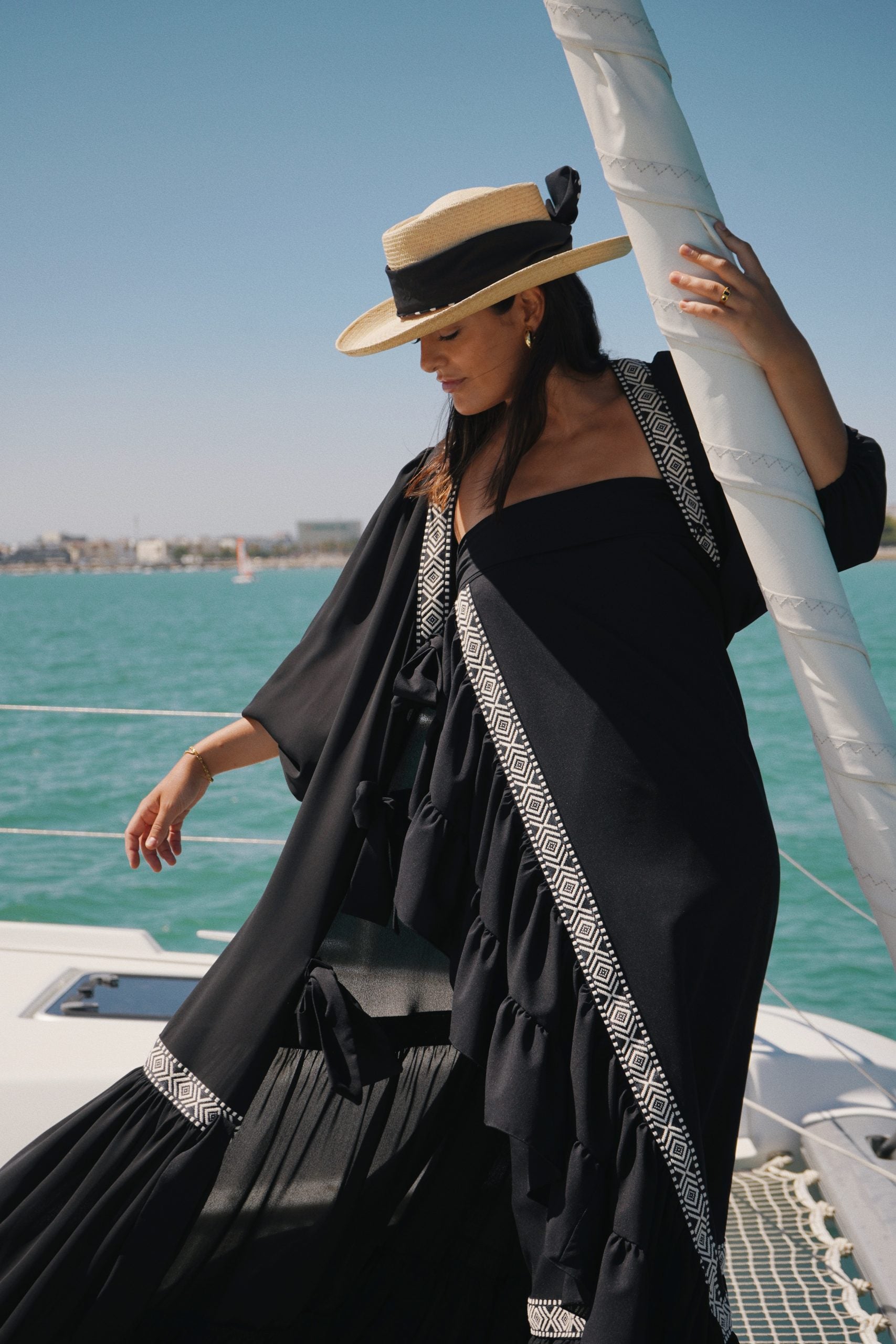 Vestido/Falda envolvente Atenas Negro