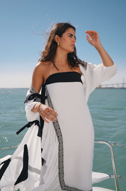 Vestido/Falda envolvente Atenas Blanco