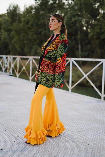 Pantalón volantes de invitada Albero